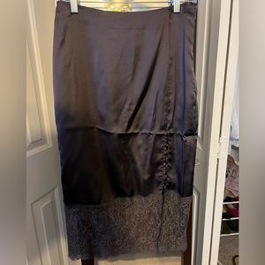 Satin Midi Skirt